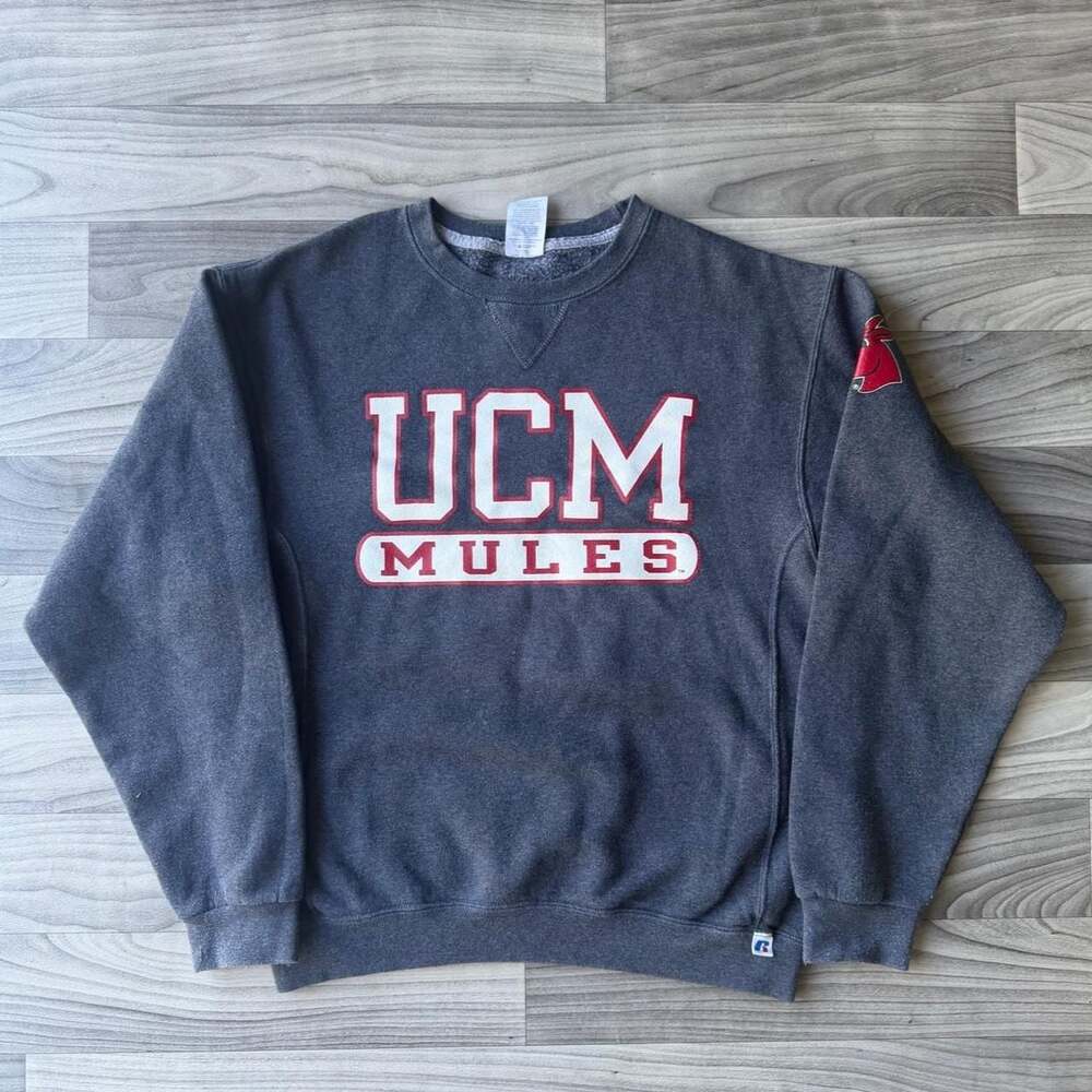 Vintage Russell Athletic UCM Mules Crewneck Sweatshirt